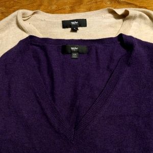 Bundle of 2 Mossimo V-neck Sweaters